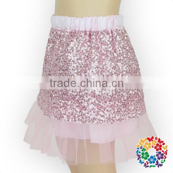 Latest fashion dresses girls glitter sequin tutu toddler pink tutu skirt for 2 year old girl dress