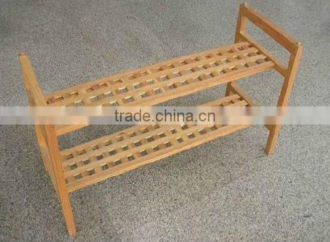 commercial wooden shoe rack with good quality