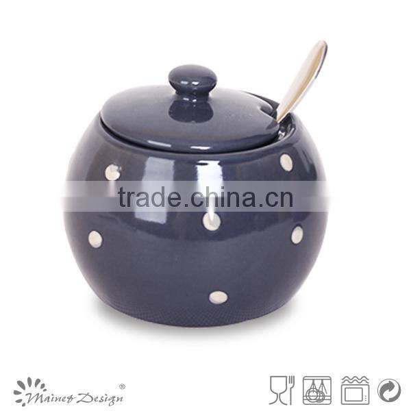 top selling ceramic dots sugar and creamer