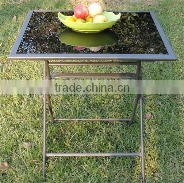 Folding table and chairs bistro patio furniture set