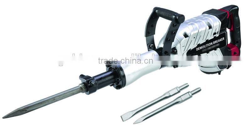 1500W Power Pavement Rock Concrete Demolition Breaker Drilling Machine Electric Stone Breaking Hammer