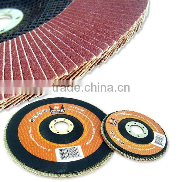 T27 Alumina Zirconia Abrasive Flap Disc for Stainless Steel with fiber-glass Backing