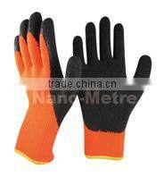 NMSAFETY 7 gauge Latex foam winter glove for cool enviroment safety working gloves