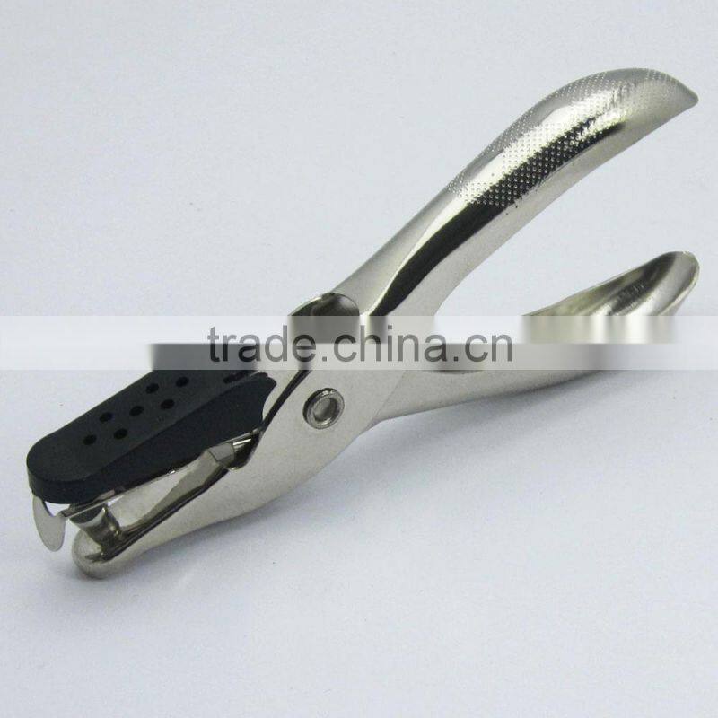Light force easy taking all metal single hole hand held hole punch