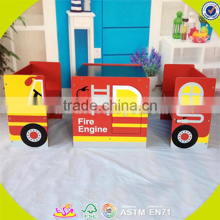 Wholesale beautiful wooden study table chairs,colorful kids wooden study table chairs,top sale study table chairs W08G143