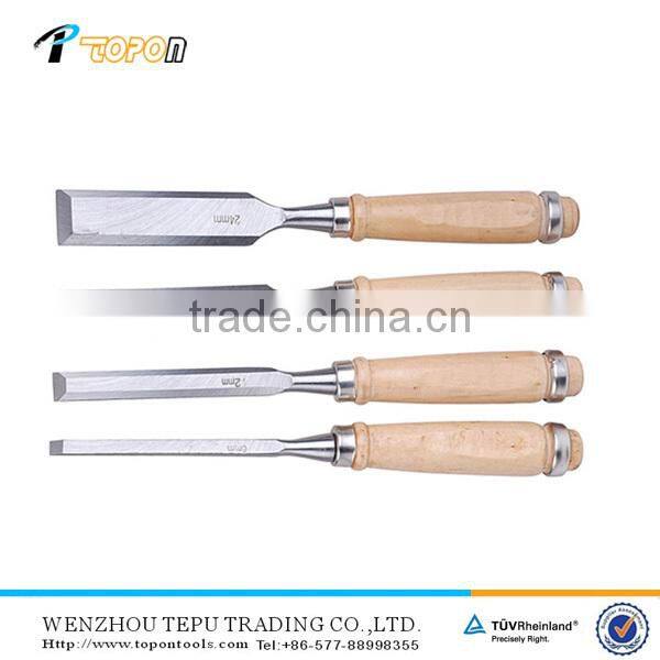 woodworking /wood carving chisel set high carbon steel with wooden handle