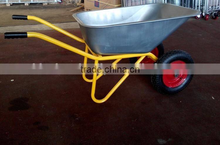China Wholesale Construction wheelbarrow Two wheels Wheelbarrow