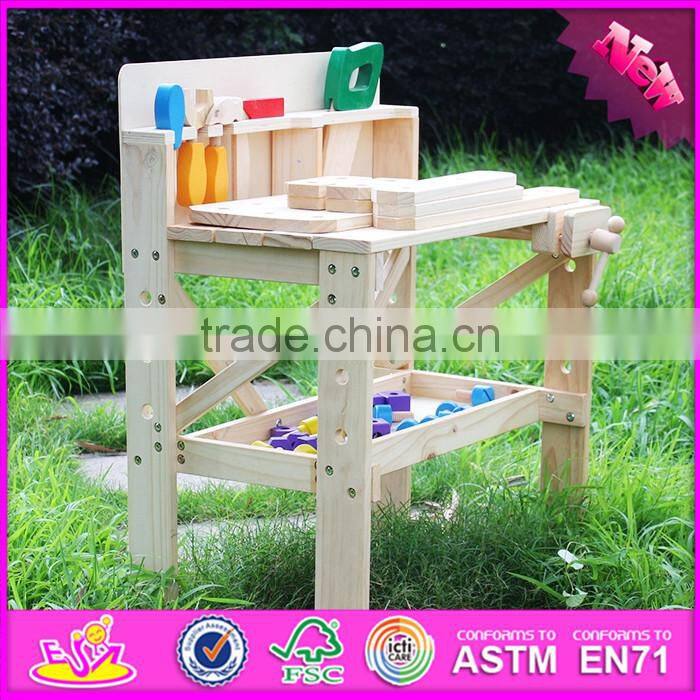 2016 new design children wooden tool play set toy W03D073