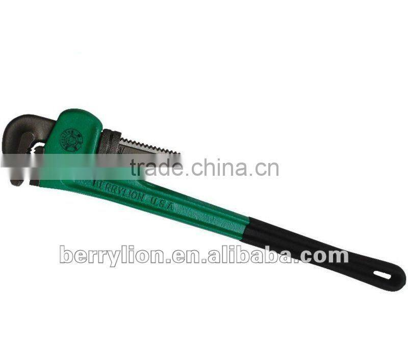 Berrylion Plastic Hanlde Pipe Wrench USA Type Heavy Duty Pipe Wrench