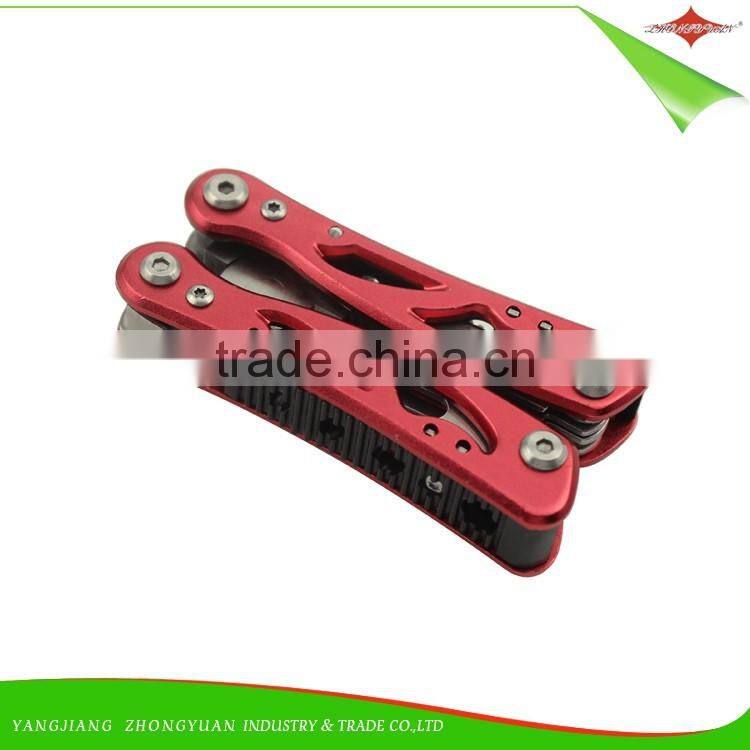 ZY-V1006 stainless steel fold pocket multi function tool pliers outdoor use