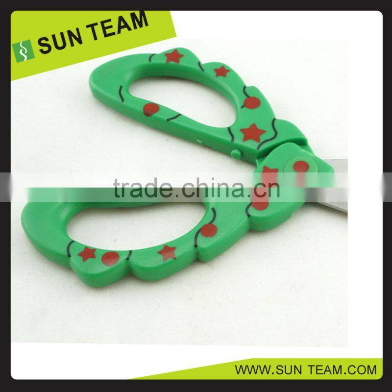 SC217 6-3/4 " 2015 different shape plating handle decorative scissors