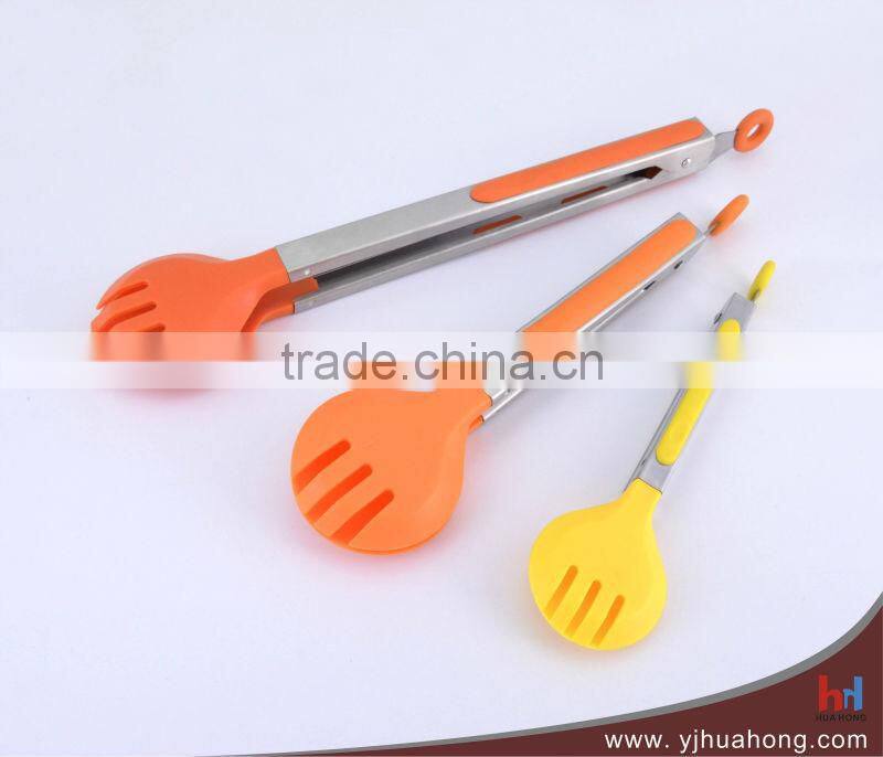 High Quality Nylon Locking Kitchen tongs/Food Tongs
