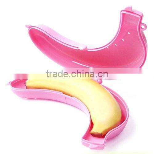 Cute 3 Colors Fruit Banana Protector Box Holder Case Lunch Container Storage