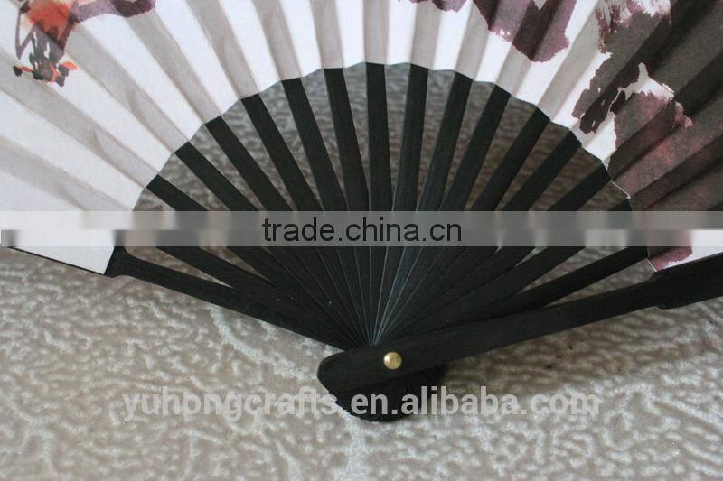 Personalized cloth folding fans with bamboo ribs