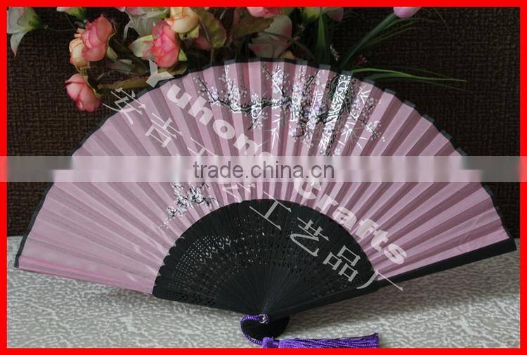 Hot selling bamboo hand held folding fan