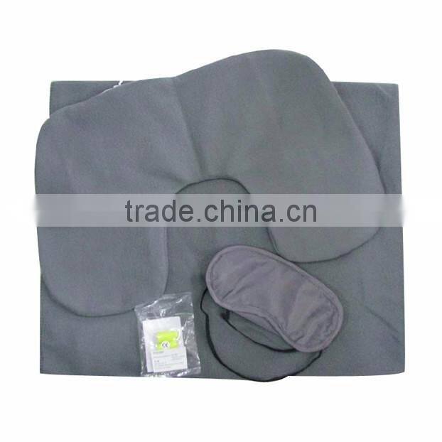 Cheap Price Convenient Quality Flocking Inflatable Cushion , Airplane Car Travel Cushion
