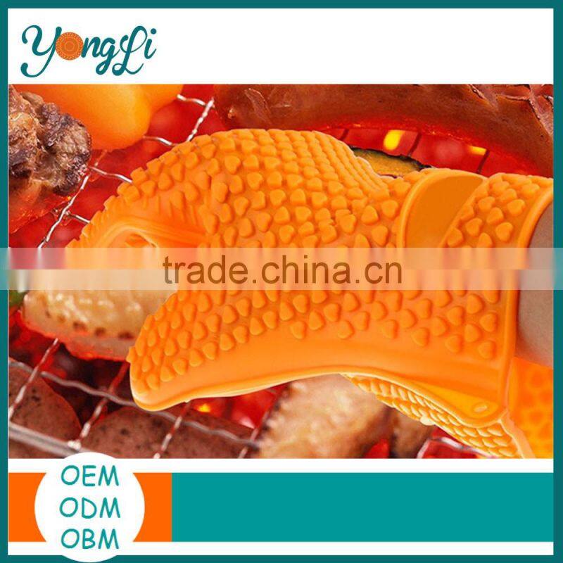 185g Kitchen Accessory Hand Gloves BBQ Silicone Glove Heat Resist Silicon Glove