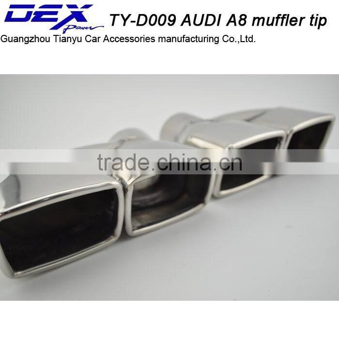 factory price car part 304 stainless steel a-udi a8 muffler exhaust tip