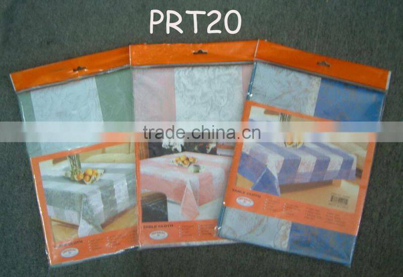 Factory accept custom printed plastic table cover sheet / table cloth