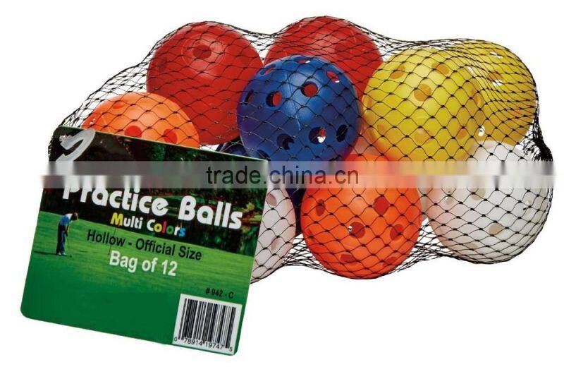 Hollow Multi-color PP Practice Ball for every sport fan