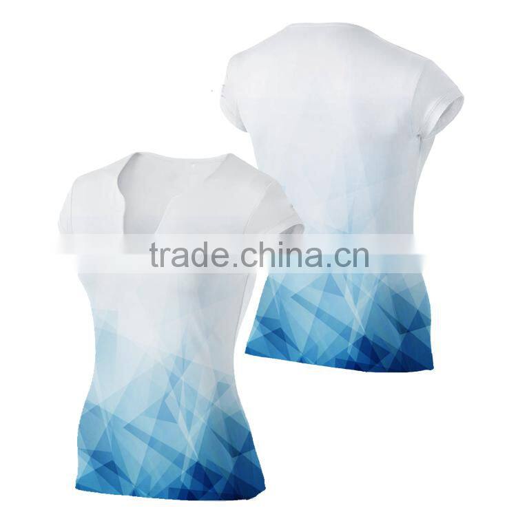 High quality newest t shirt custom priting for sports from China