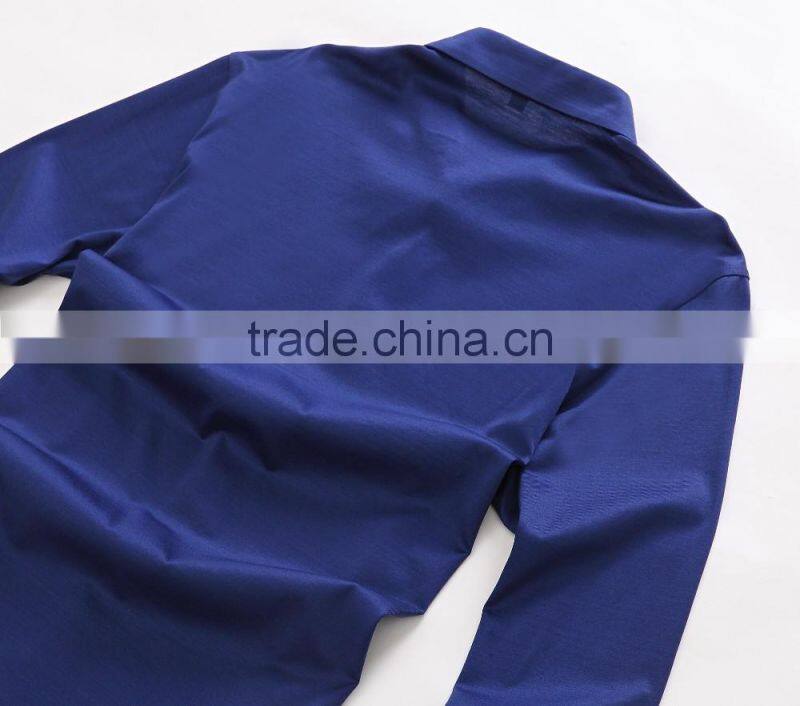 Raidyboer Men's solid color long sleeve t shirt 100%cotton with placket Raidy boer