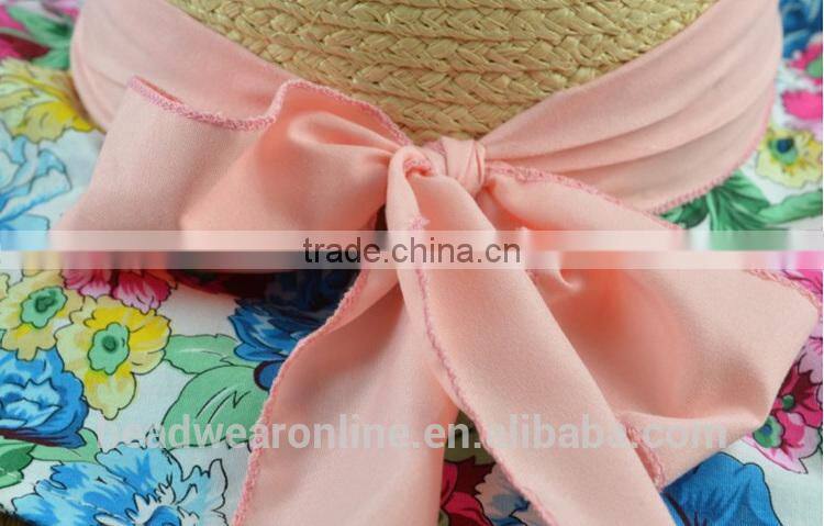 Fashion Summer Womens Straw Hats With Flower Wholesale