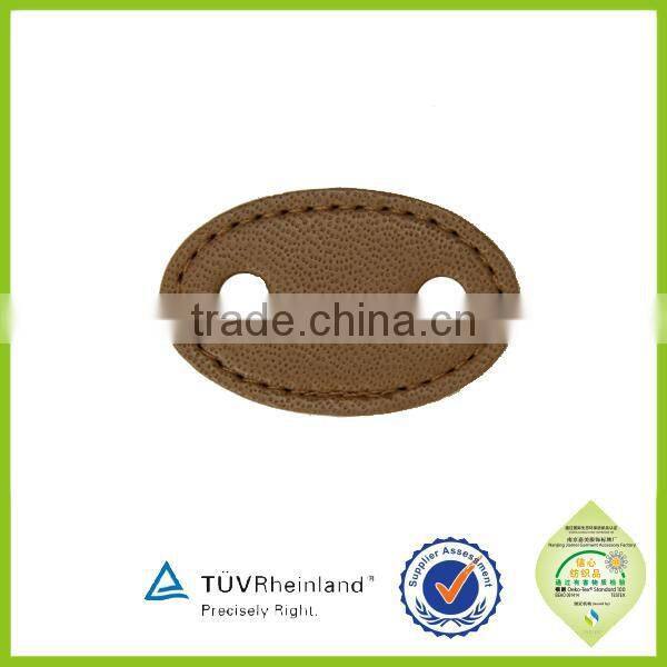 decorative black leather drawstring stopper