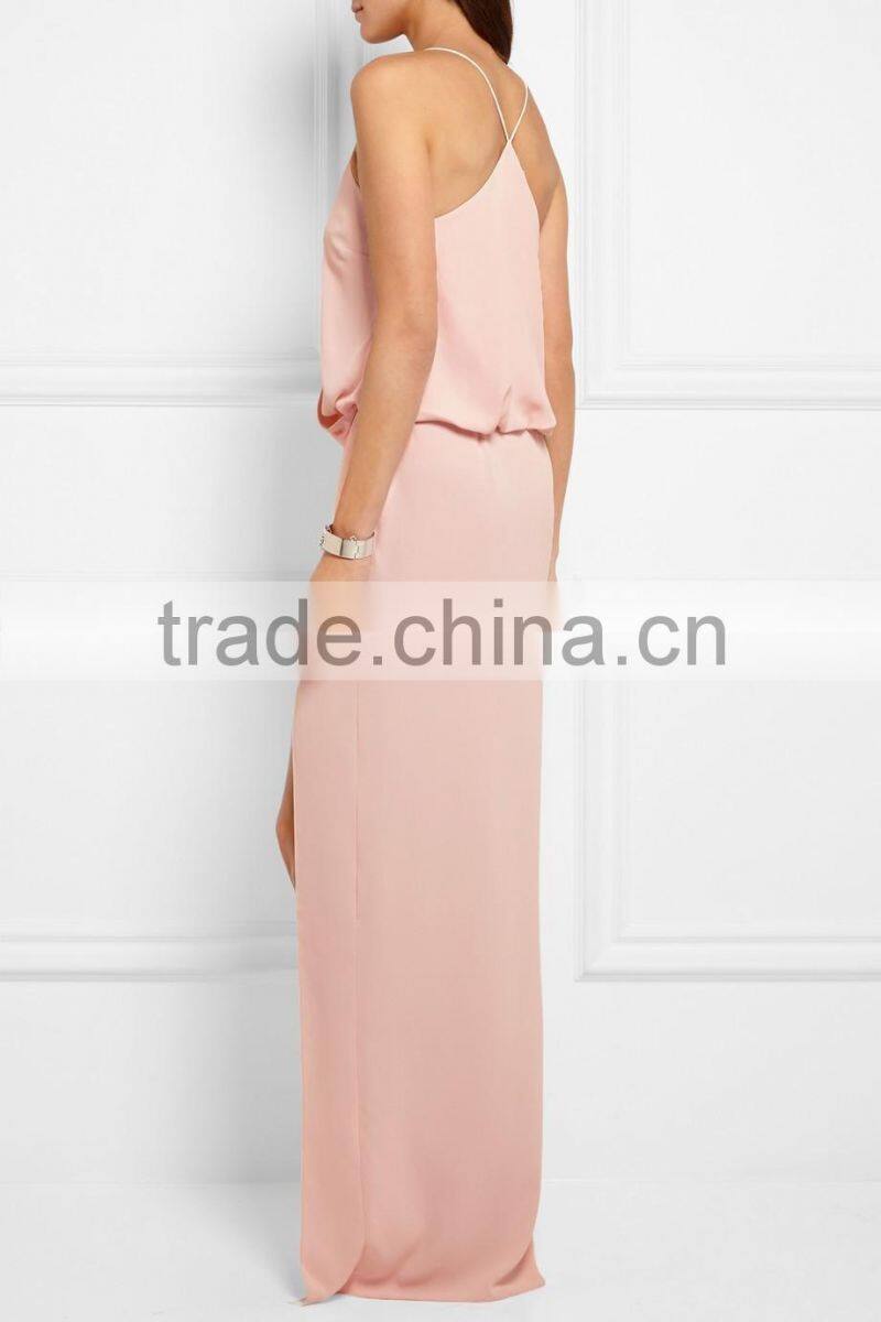 Ladies Western Designs Dress Gathered Twill gown Evening Cocktail Dresses 2016 HSD5456