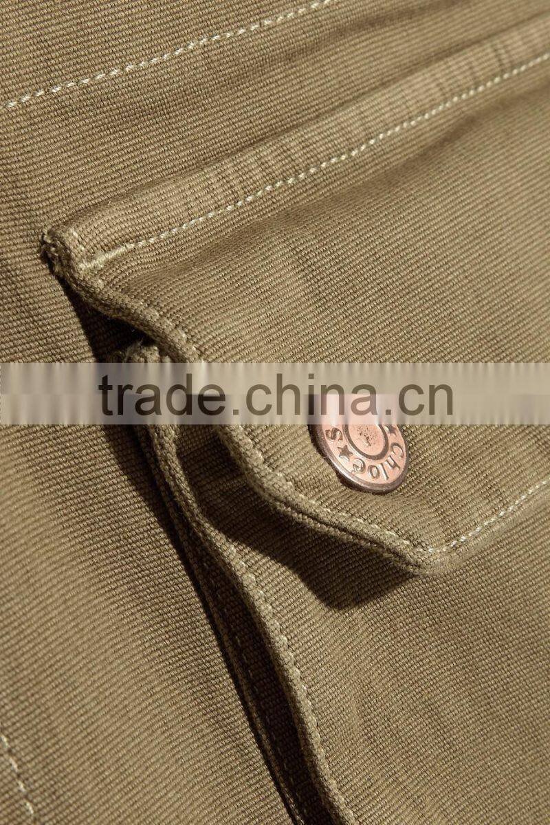 Army-green Stretch-cotton faille Maxi Dress Snap-Fastening Shoulder Straps Names Of 15 Years Girl Without Dresses 2016 HSD5698