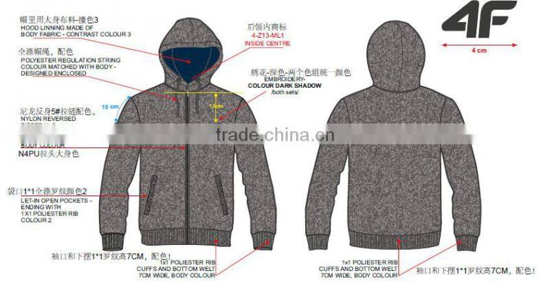 2016 winter windproof polar fleece jacket mens coat with hood