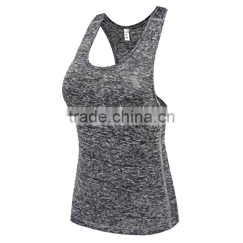 Stylish wholesale polyester fitness womens sport vest tank top