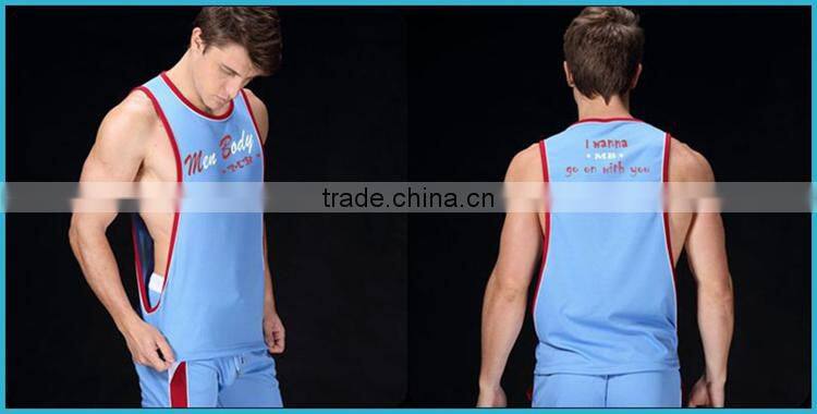 Free Sample Picture Of Men Undershirt Manview Underwear Brand In Vest with Logo SB01-1