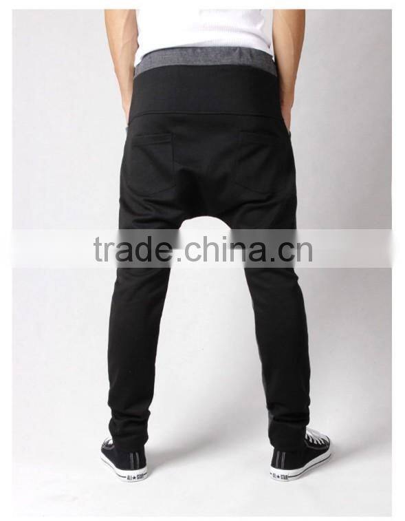 Mens Sweatpants 2016 New Arrival Fashion Drop Crotch Pants Men Harem Pants Pantalon Joggers Jogging Pants Men Hip Hop Trousers