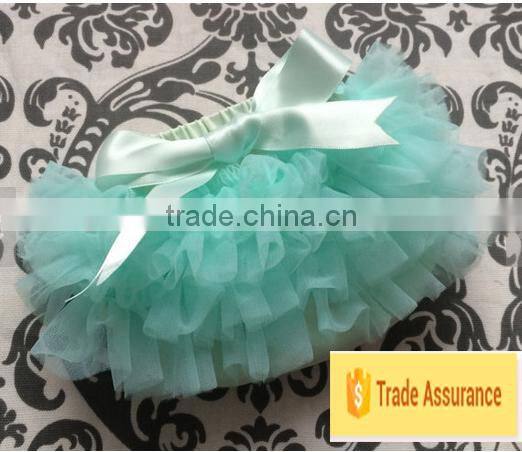 Wholesale fashion boutique chiffon baby clothes tutu baby bloomer multi-layer ruffle baby party bloomer