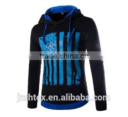 Mens Custom cotton Blend Long Sleeve Print Jacket sweatshirt Hoodies