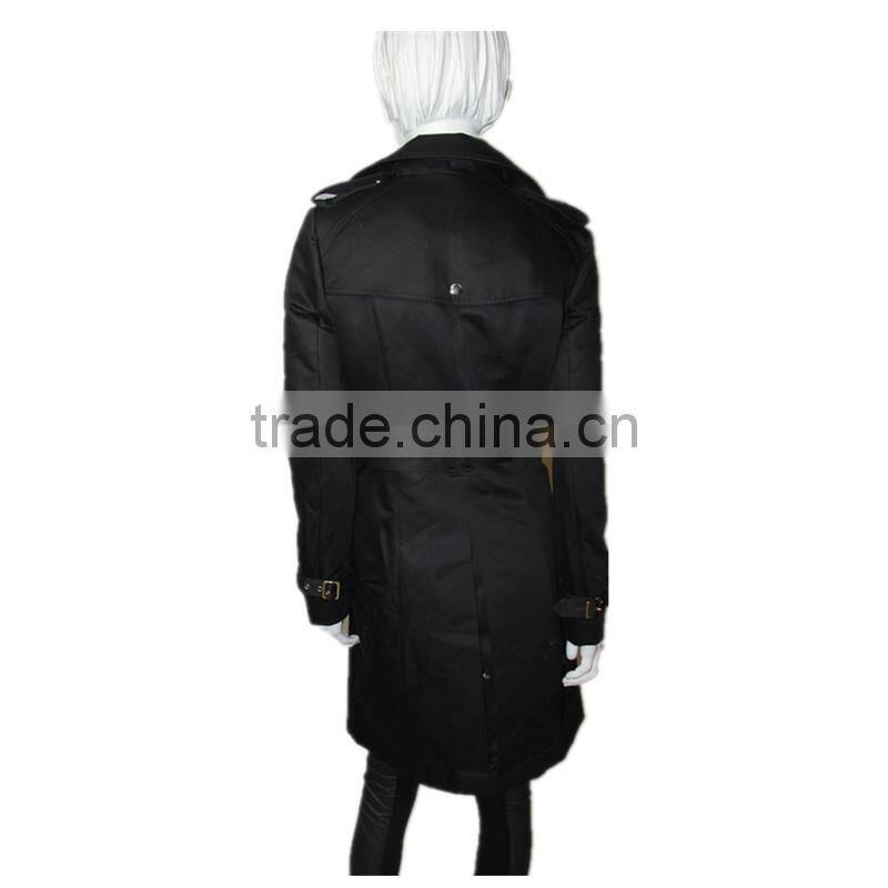 2016 OEM/ODM new design women trench coat windbreaker