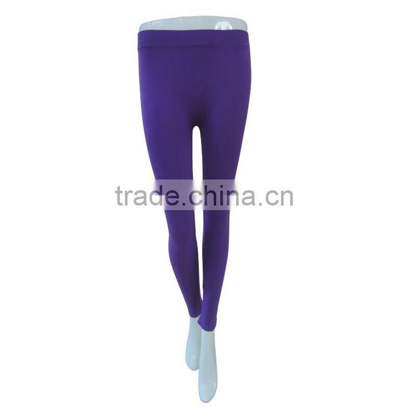 Cheap purple seamless leggings ladies underwear elastic full long sexy women leggings