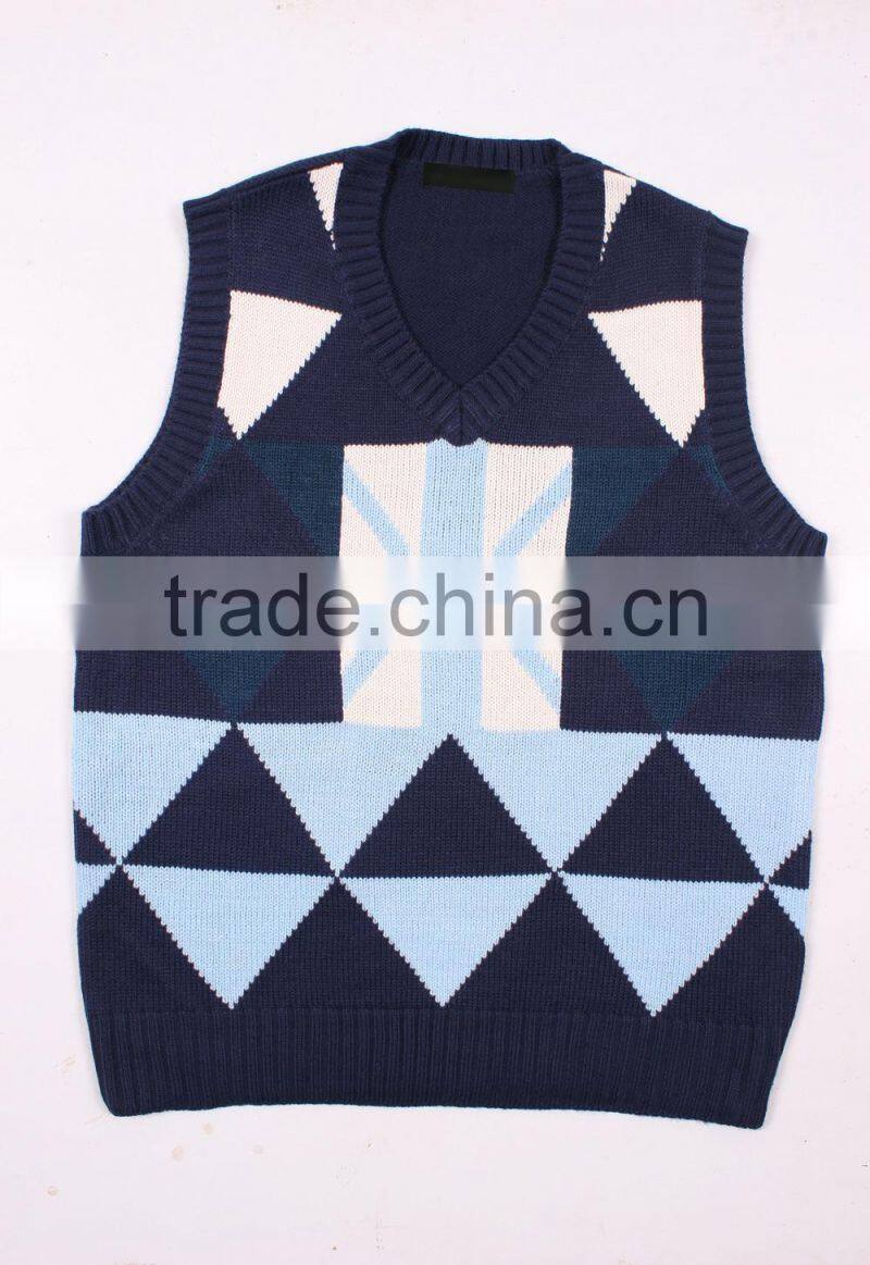 Fashion Men's Vest Sweater No Sleeves