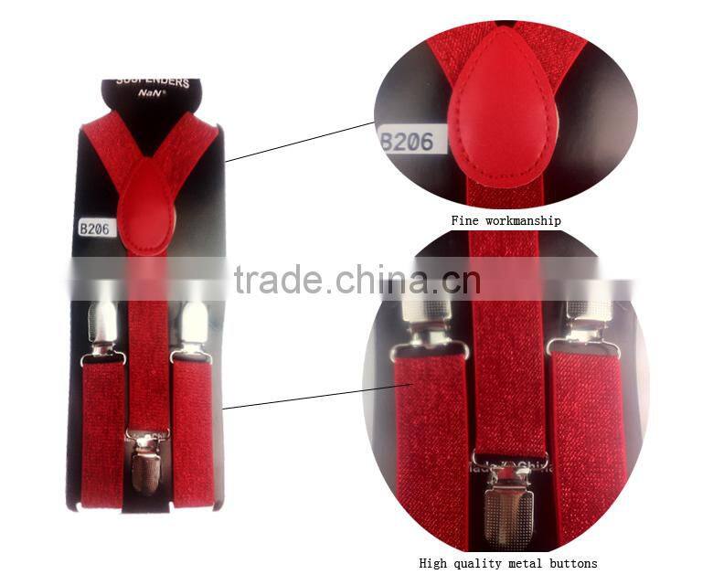 Colorful fashion elastic suspenders/braces for girls