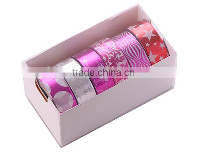 6 pure colors washi tape one set adhesive paper decorative adhesive paper