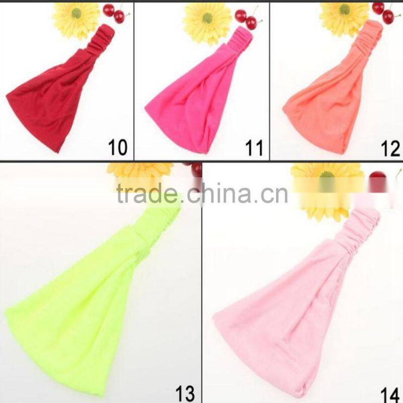 High Quality Wide Cotton Headbands ,Elastic Headband