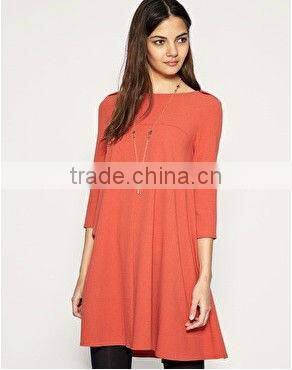Young Ladies Casual Pleated Dresses Clothing Manufacture