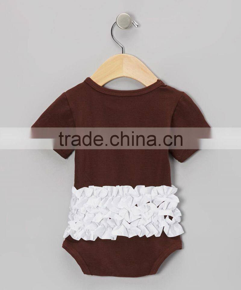 New Style Romper For Baby Cotton Ruffle Baby Romper Fancy Infant Girl Outfits RR90425-14