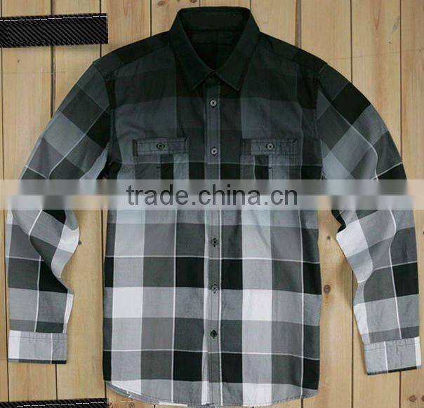gradient printing casual shirts fashion man shirt