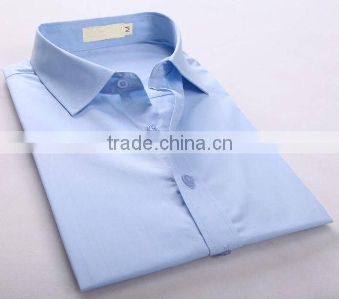 China shirt manufacturer good price supply white color dress men shirts