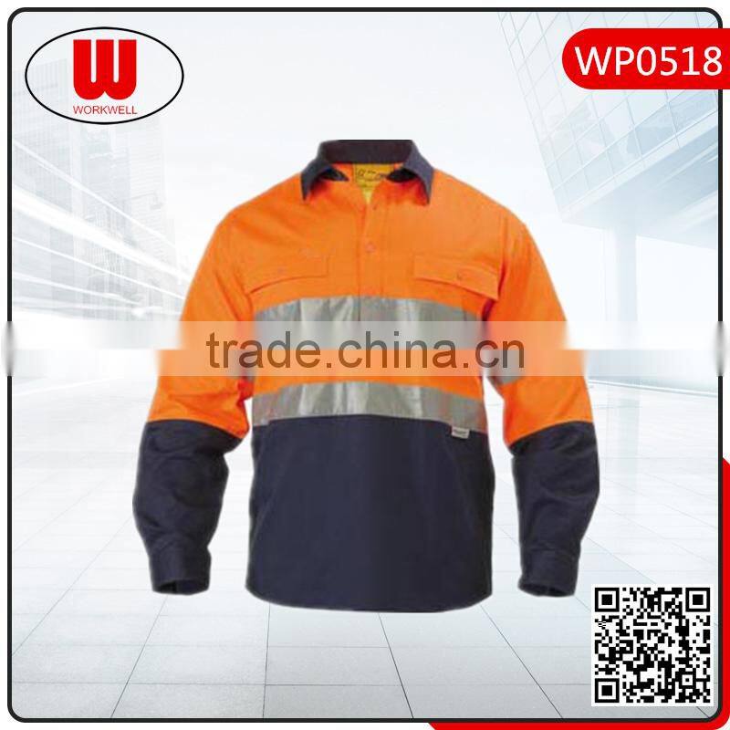 hi vis work mens shirt