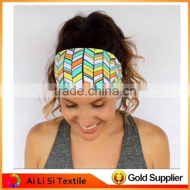 Custom Printed Turbans Ladies Crochet Flower Turbans Grils Fashion Turban Headband