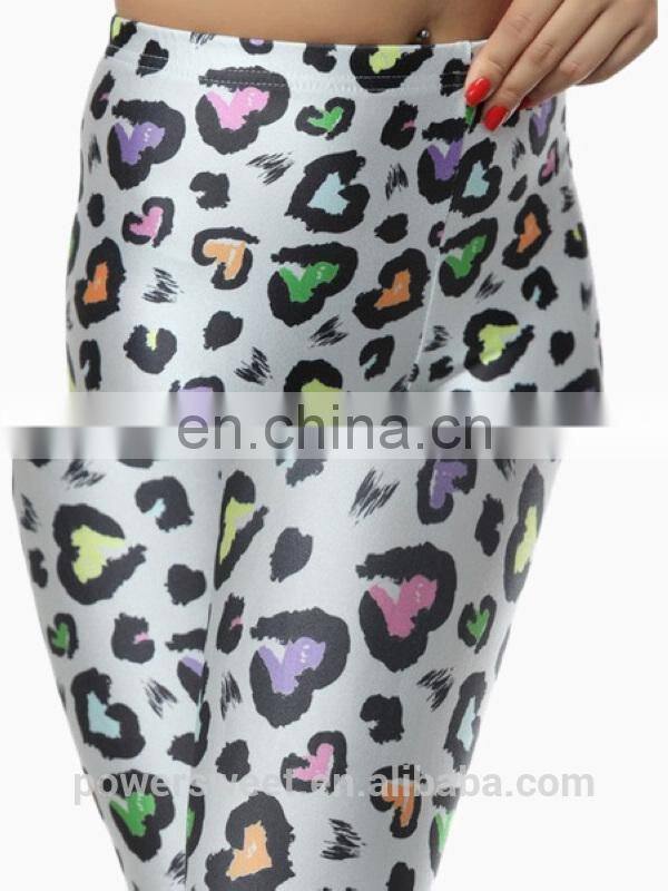 2014 Newest White Trousers with Heart Print for Women