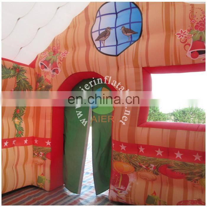 New design for Christmas decoration inflatable house for sale